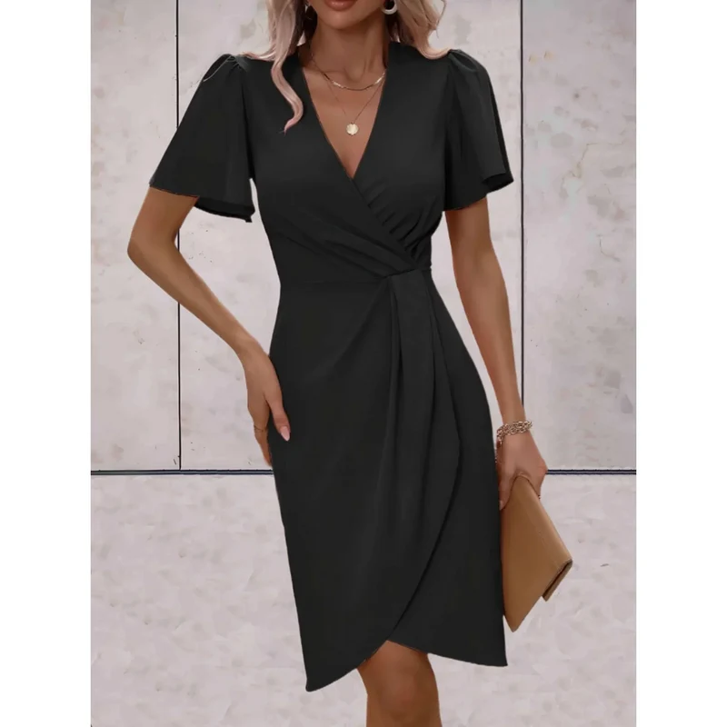 Johanna | Damen Wickel-Midikleid für Hochzeitsgäste