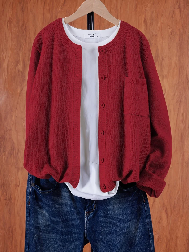 Melina | Lockere Cardigan mit Knopfleiste
