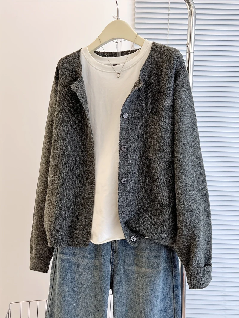 Melina | Lockere Cardigan mit Knopfleiste