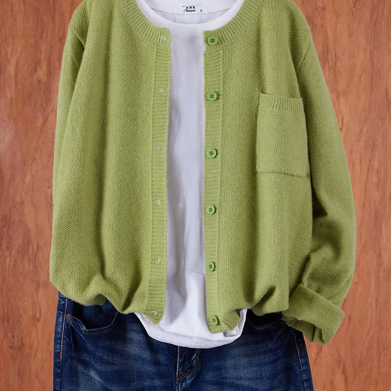 Melina | Lockere Cardigan mit Knopfleiste