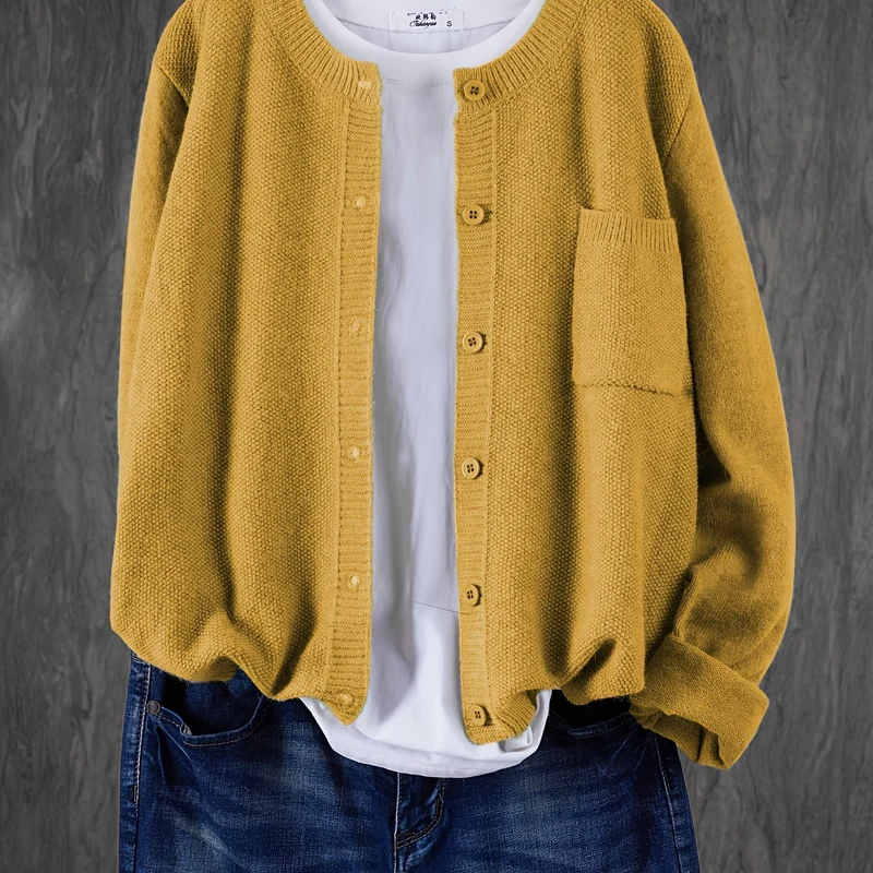 Melina | Lockere Cardigan mit Knopfleiste