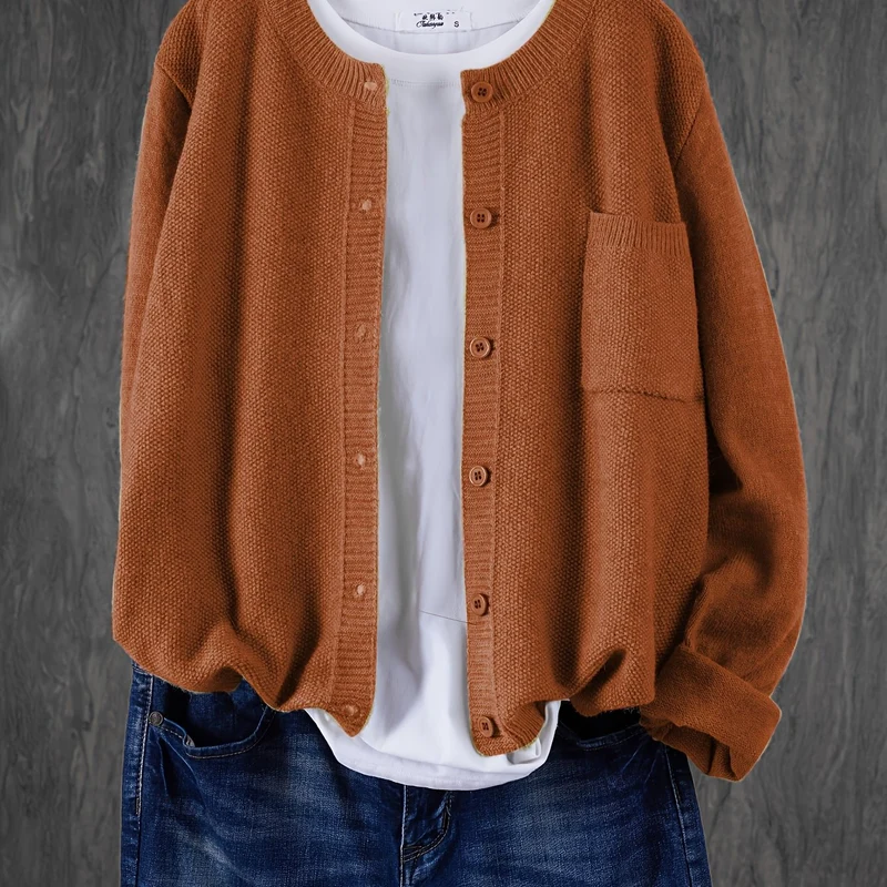Melina | Lockere Cardigan mit Knopfleiste