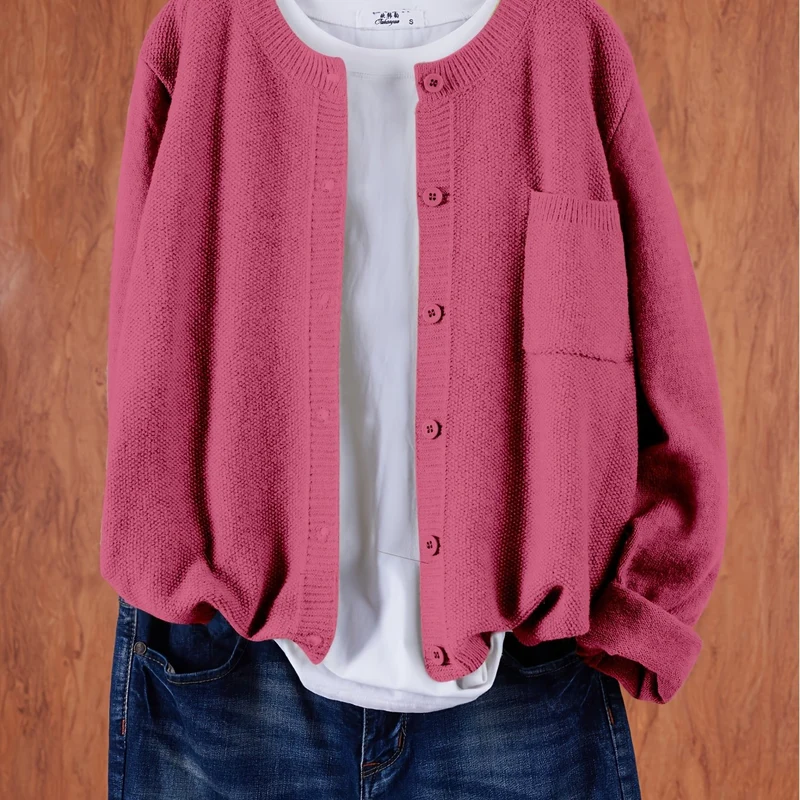 Melina | Lockere Cardigan mit Knopfleiste