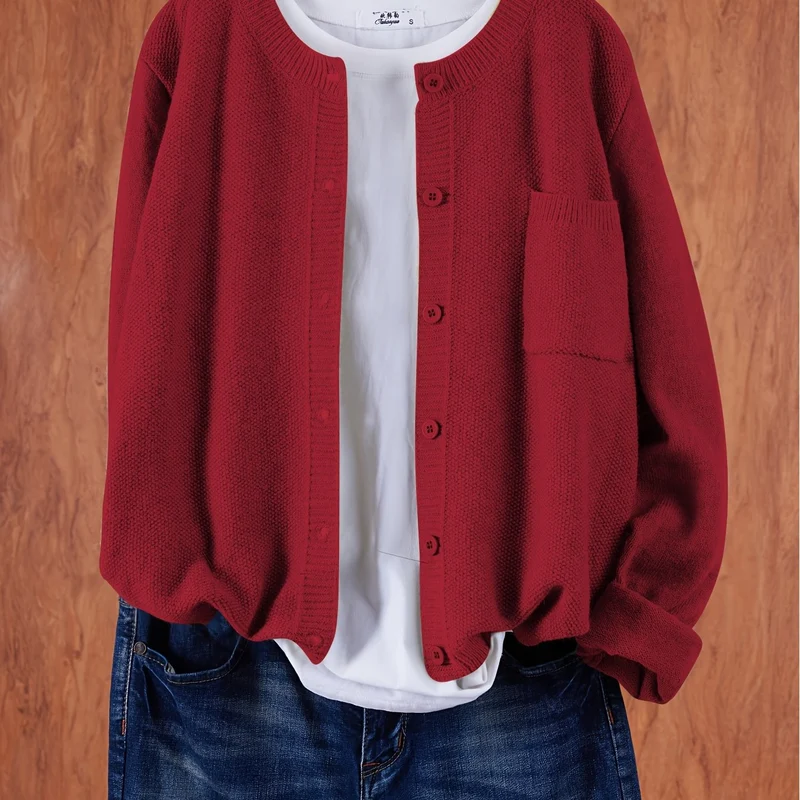 Melina | Lockere Cardigan mit Knopfleiste