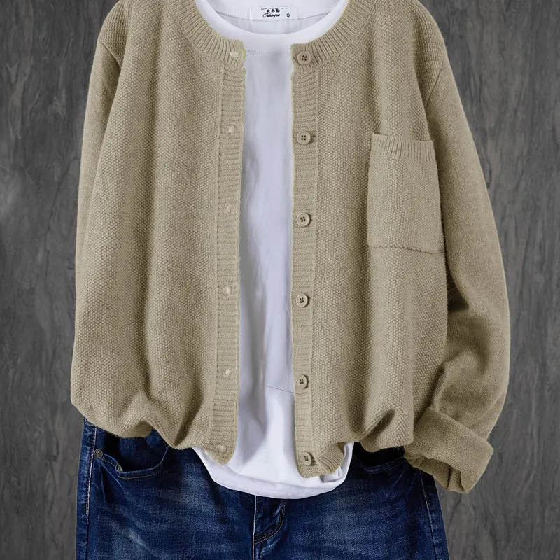 Melina | Lockere Cardigan mit Knopfleiste