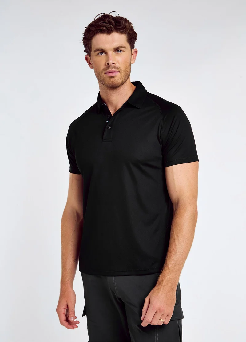 Menton Poloshirt UPF 50 - Black