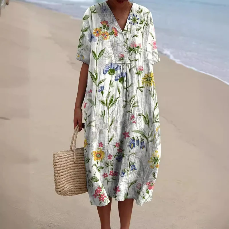 Mia | Elegantes Sommerkleid mit Blütenmuster