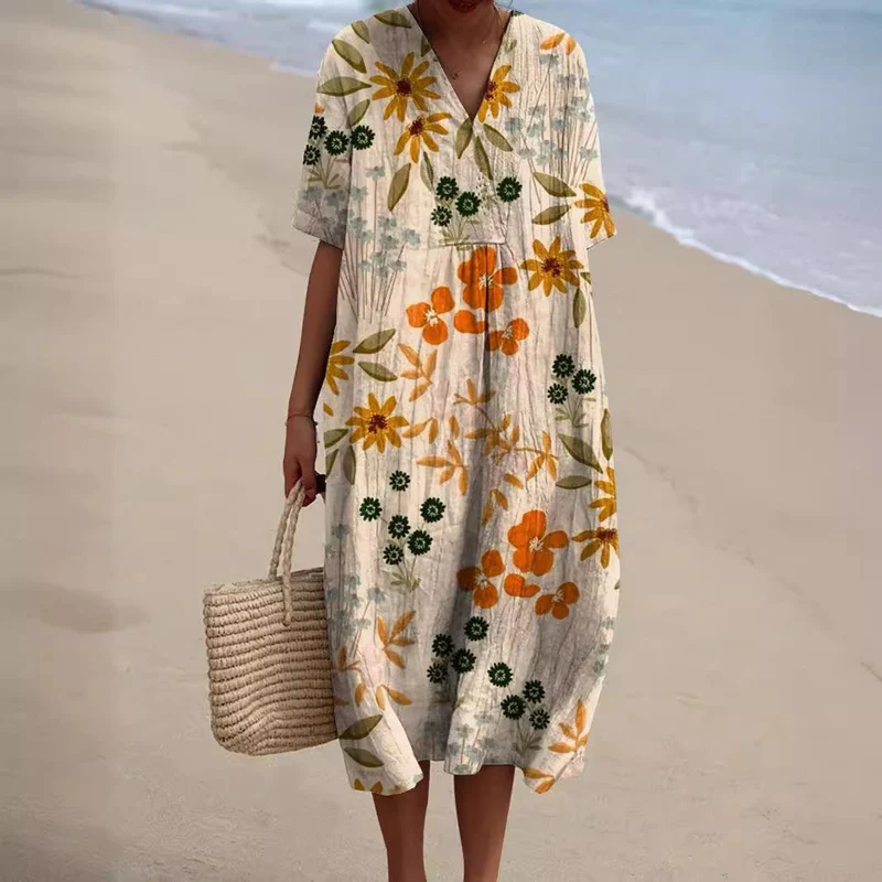Mia | Elegantes Sommerkleid mit Blütenmuster