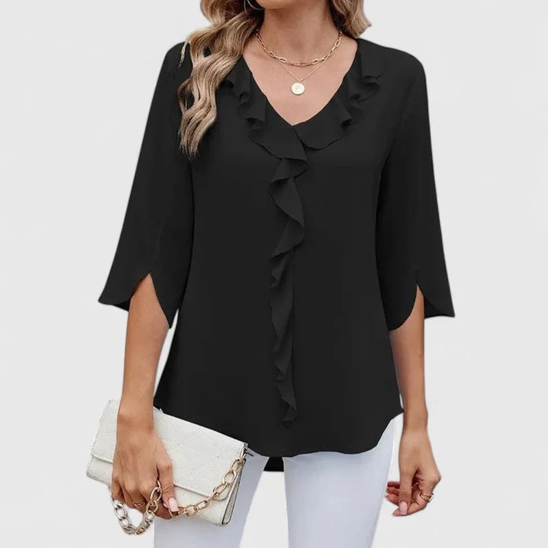 Theresa | Elegante Volant-Bluse