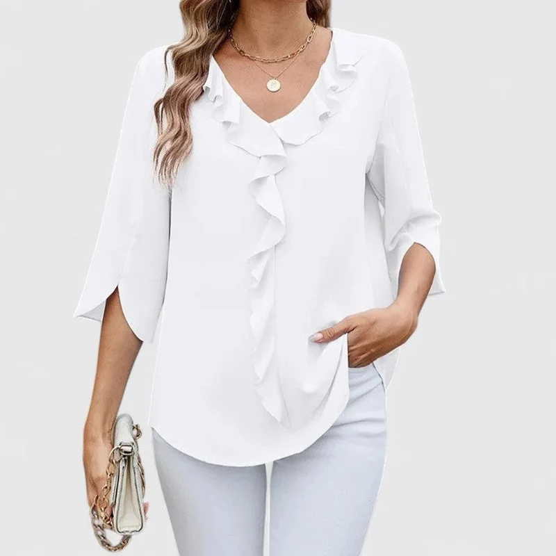 Theresa | Elegante Volant-Bluse
