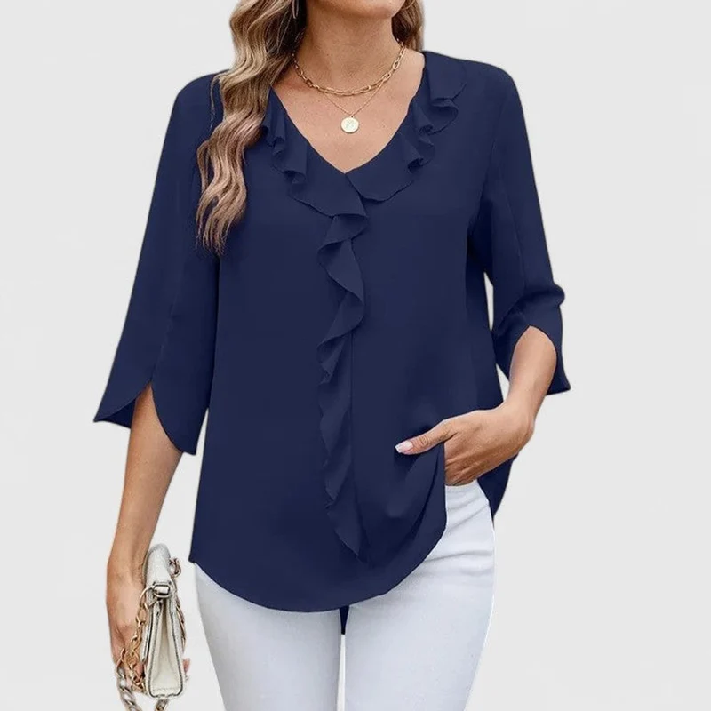 Theresa | Elegante Volant-Bluse