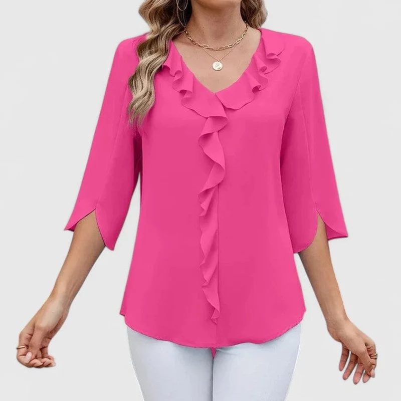 Theresa | Elegante Volant-Bluse