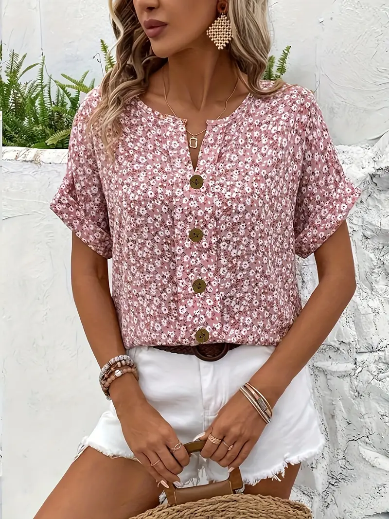 Charlotte | Elegante florale Bluse für den Sommer