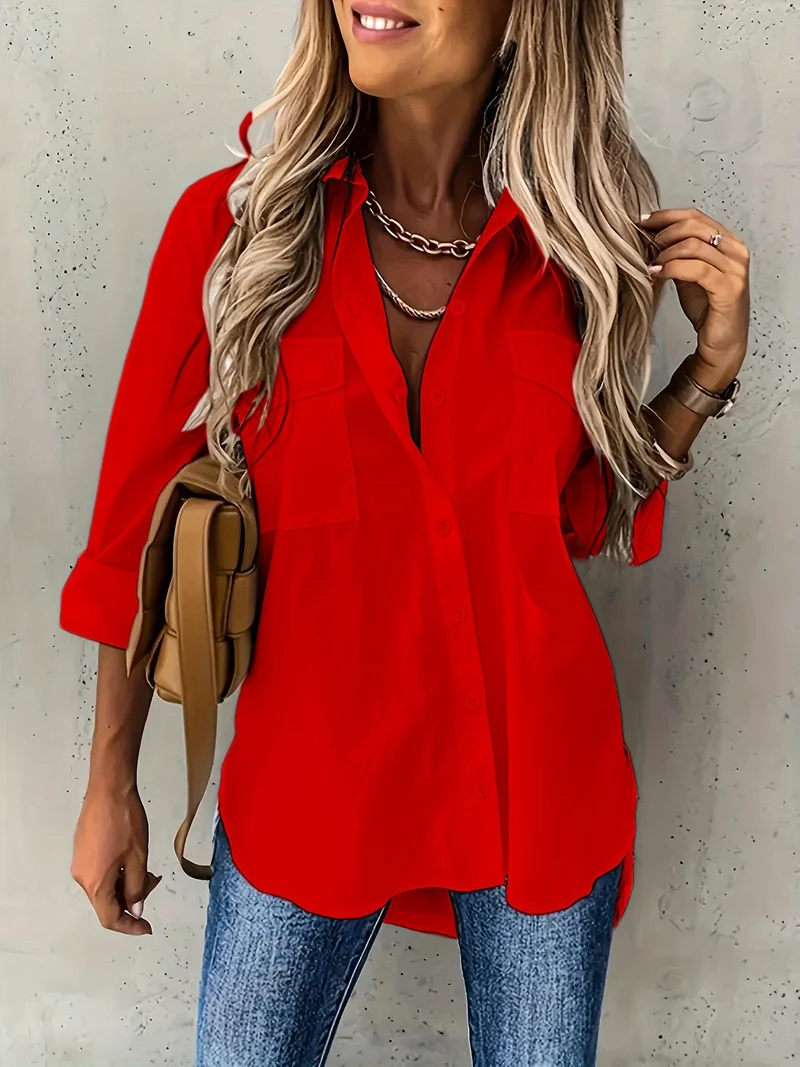 Pauline | Elegante strukturierte Büro-Bluse