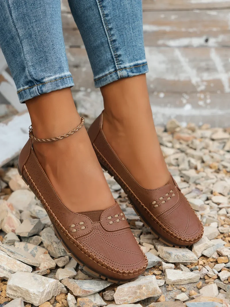 Leni | Damen Lässig Gepolstert Slipper
