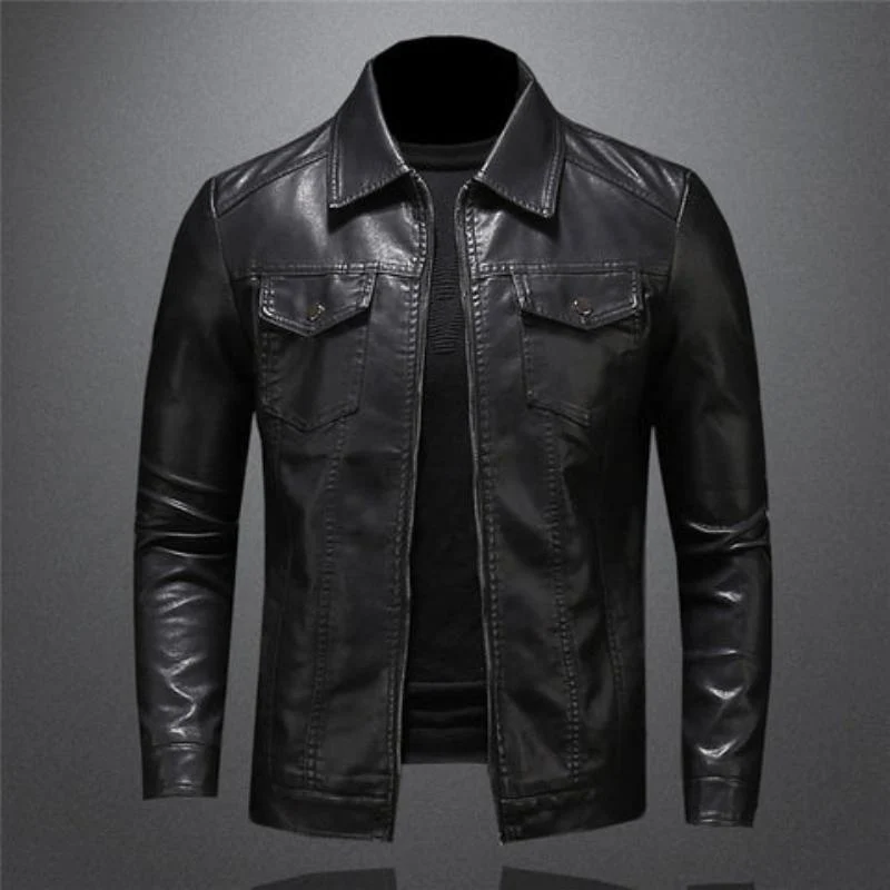 Elias | Herren Casual Biker-Reissverschlussjacke