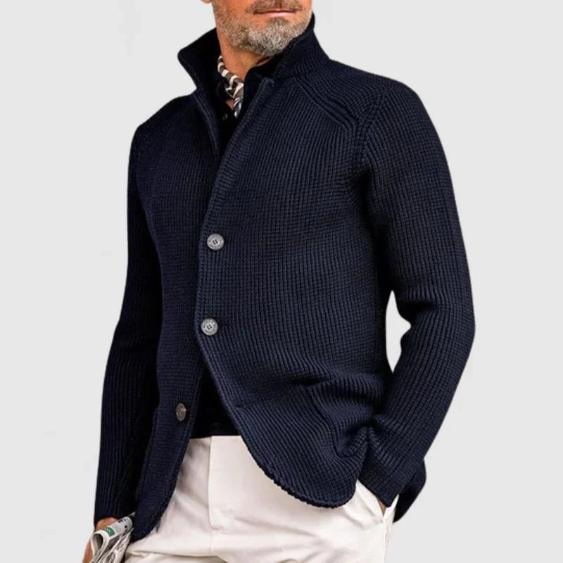 Philipp | Herren Raffinierte Knöpfen Strickjacke