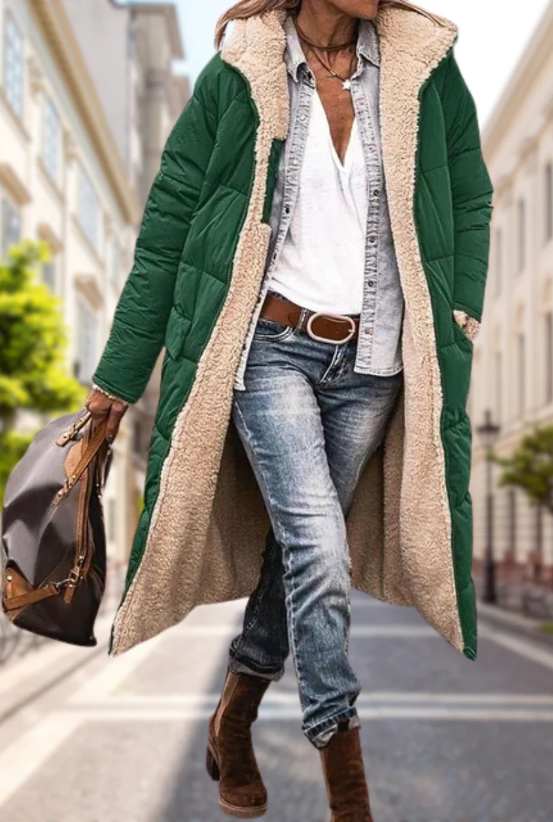 Sophie | Damen Gepolsterte Kapuze Herbstjacke