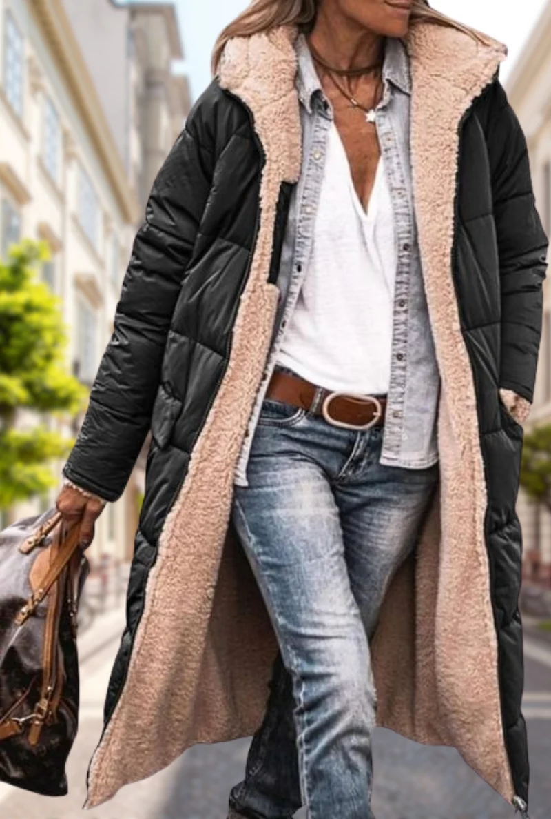 Sophie | Damen Gepolsterte Kapuze Herbstjacke