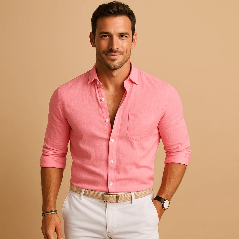 Niklas | Herren Leichtes Button Down Hemd