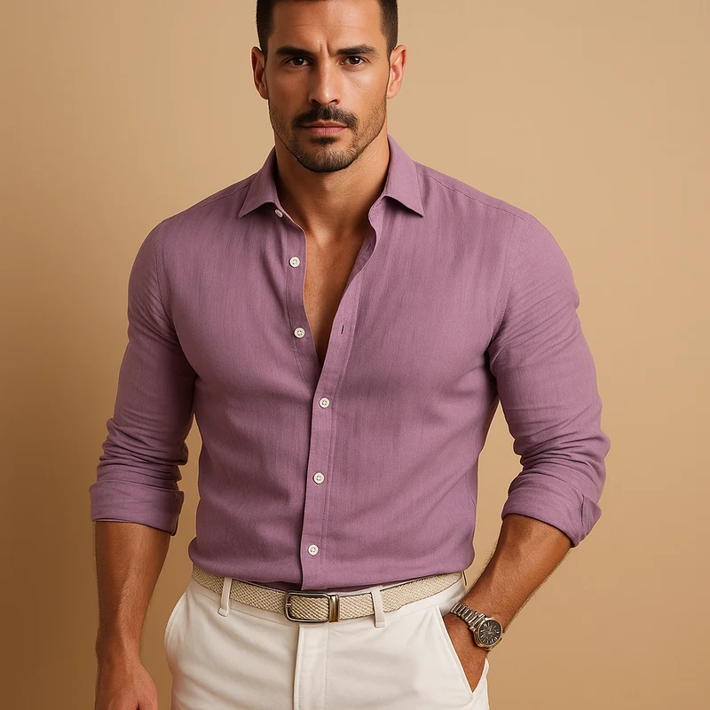 Niklas | Herren Leichtes Button Down Hemd