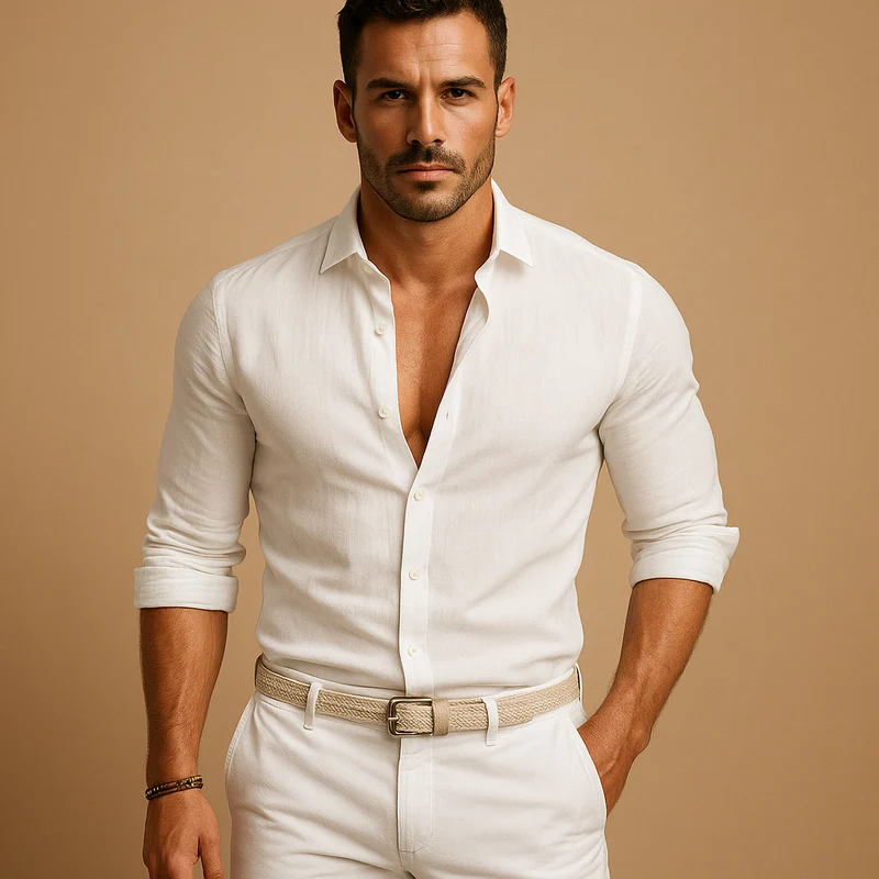 Niklas | Herren Leichtes Button Down Hemd