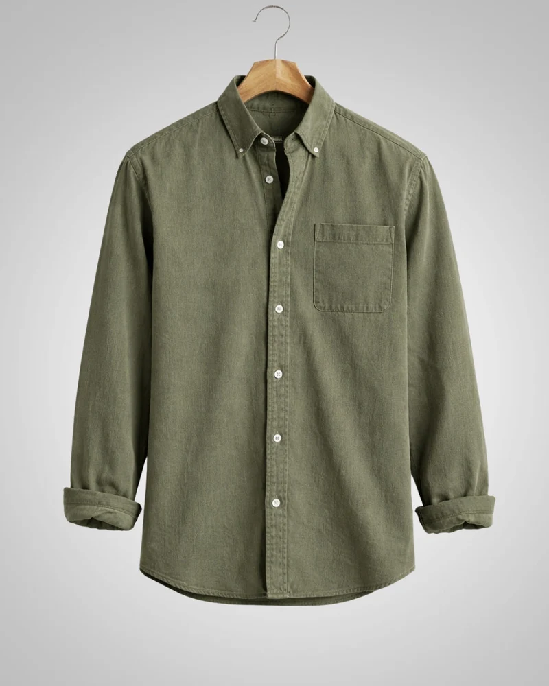 Andreas | Herren Washed Chambray Hemd