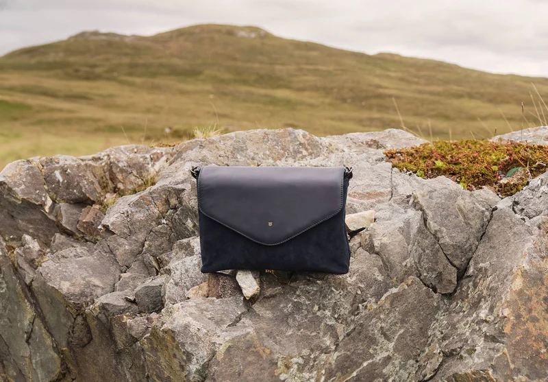 Christchurch Lederhandtasche - French Navy