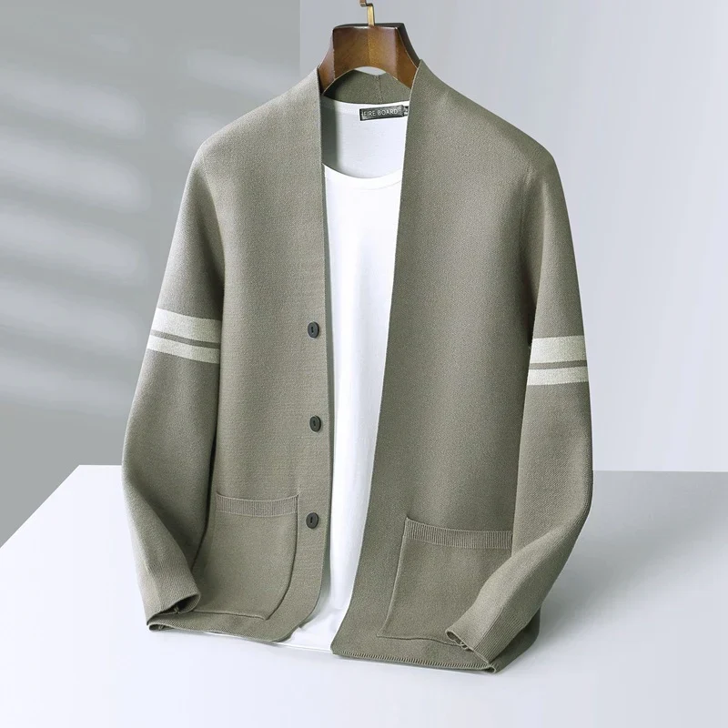 Tobias | Herren Taillierte Passform Strickjacke Pullover
