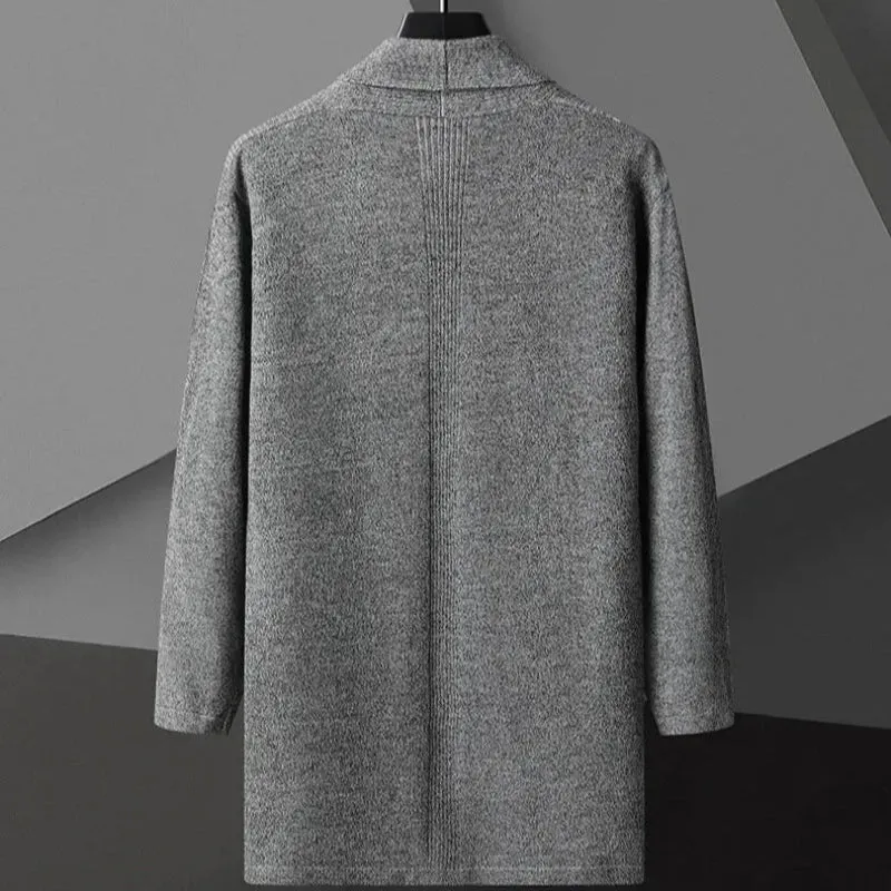 Hendrik | Herren Offene Wasserfall Front Strickjacke