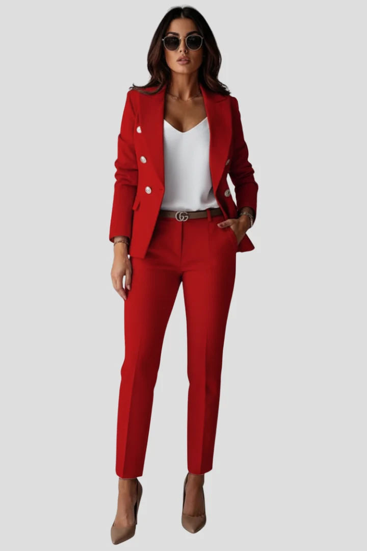 Johanna | Damen Lässig Blazer Anzug Set