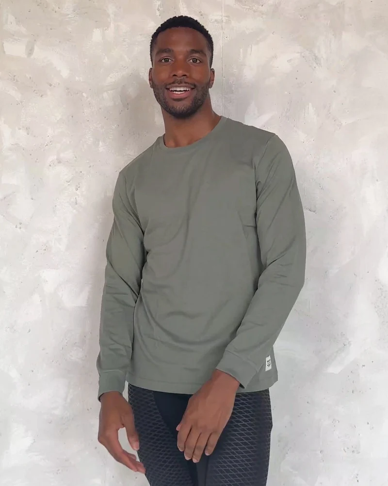 Eric | Herren Casual Slim Fit Langarm T-Shirt
