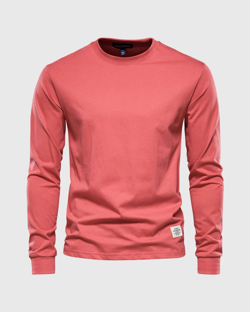 Eric | Herren Casual Slim Fit Langarm T-Shirt