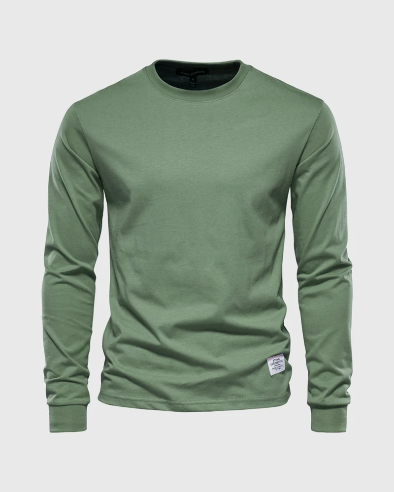 Eric | Herren Casual Slim Fit Langarm T-Shirt