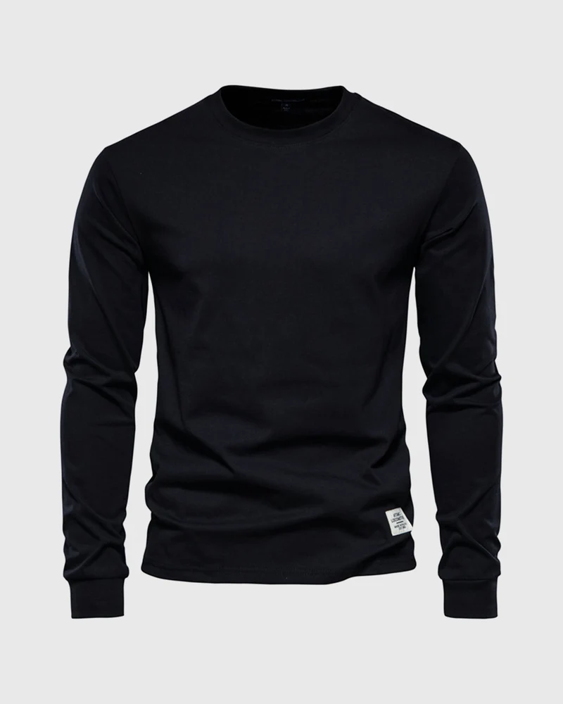 Eric | Herren Casual Slim Fit Langarm T-Shirt