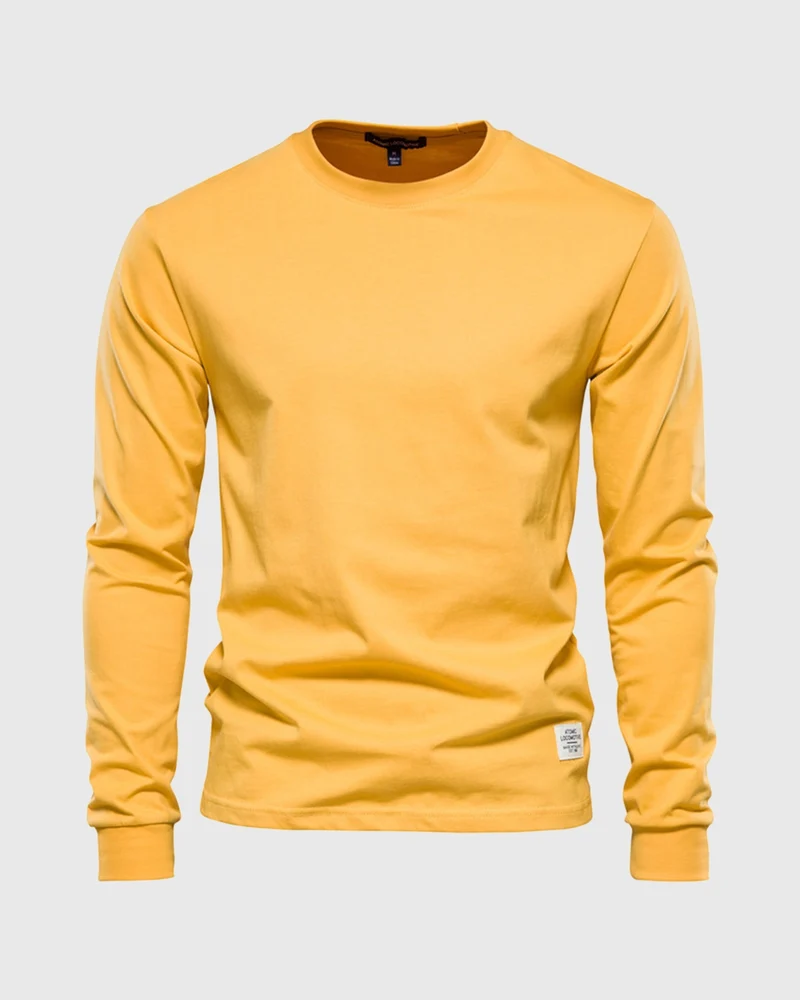 Eric | Herren Casual Slim Fit Langarm T-Shirt