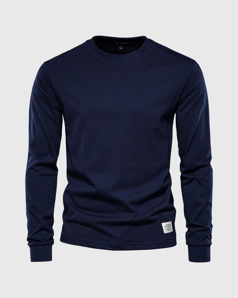 Eric | Herren Casual Slim Fit Langarm T-Shirt