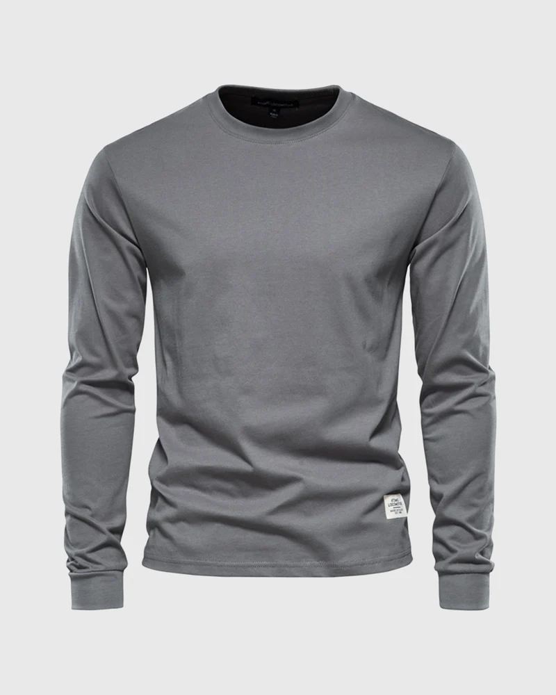 Eric | Herren Casual Slim Fit Langarm T-Shirt