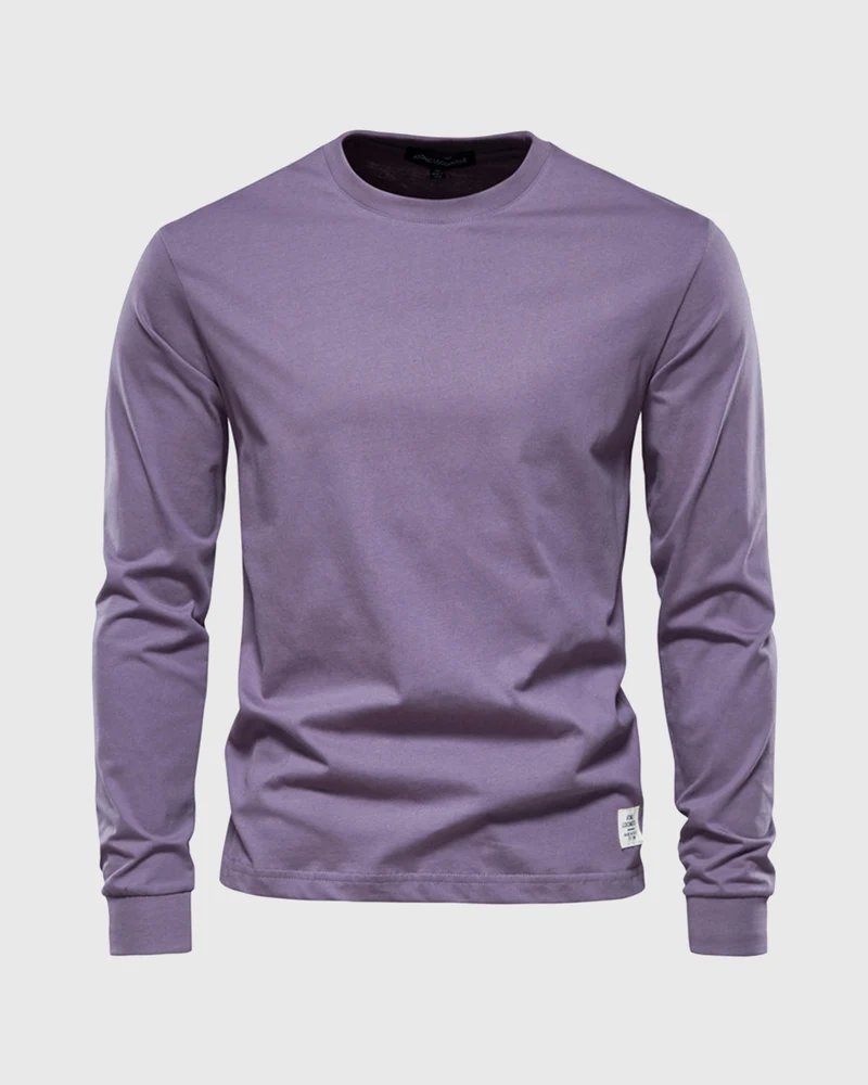 Eric | Herren Casual Slim Fit Langarm T-Shirt