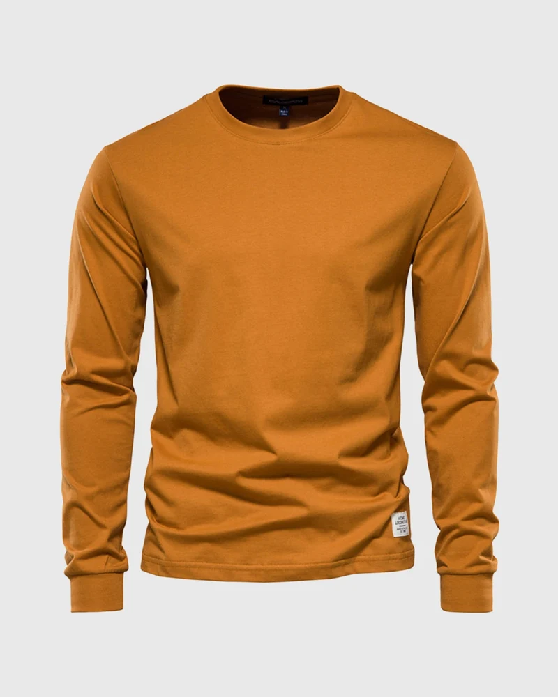 Eric | Herren Casual Slim Fit Langarm T-Shirt