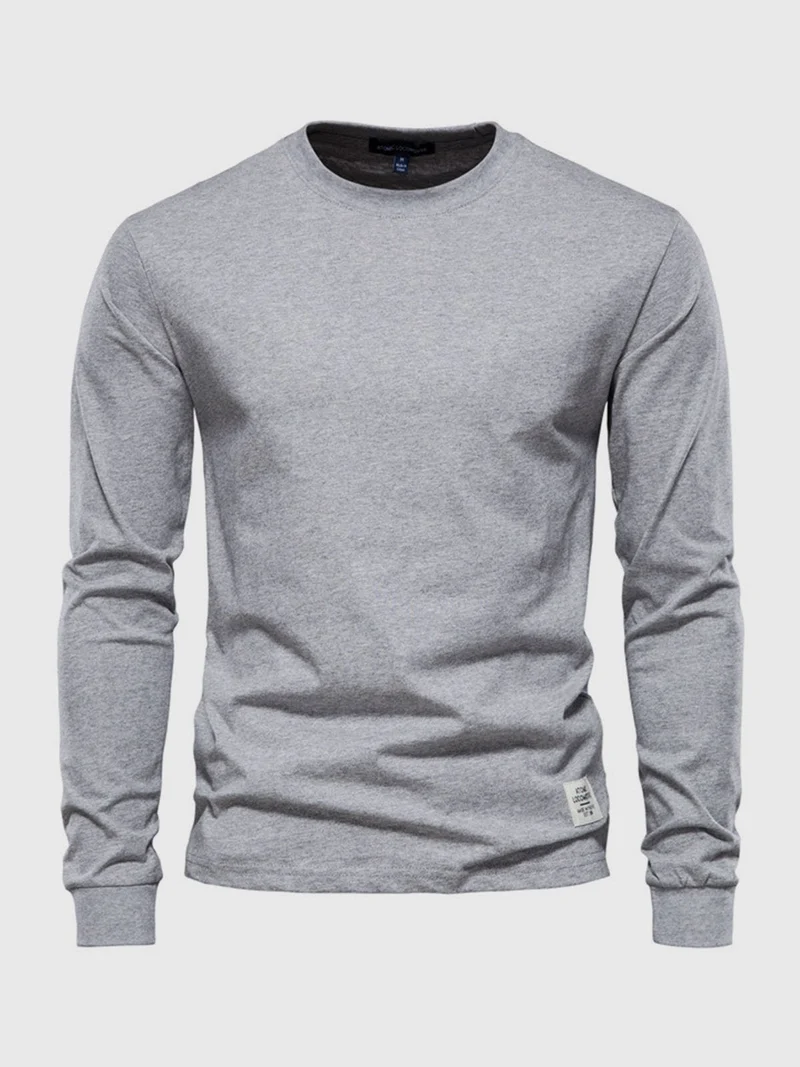 Eric | Herren Casual Slim Fit Langarm T-Shirt