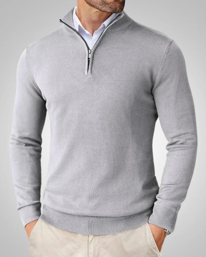 Kenneth | Herren Slim Fit Quarter-Zip Pullover