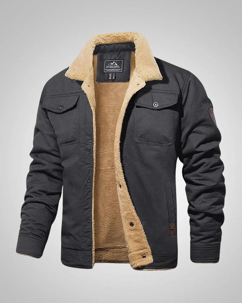 Kevin | Herren Gefütterte Knöpfen Jacke