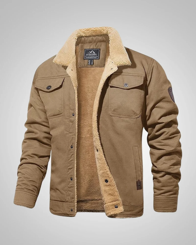 Kevin | Herren Gefütterte Knöpfen Jacke
