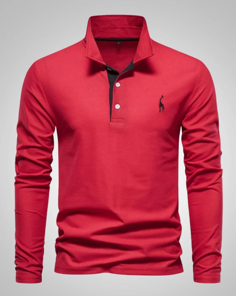 Paul | Herren Legeres Langen Ärmeln Poloshirt