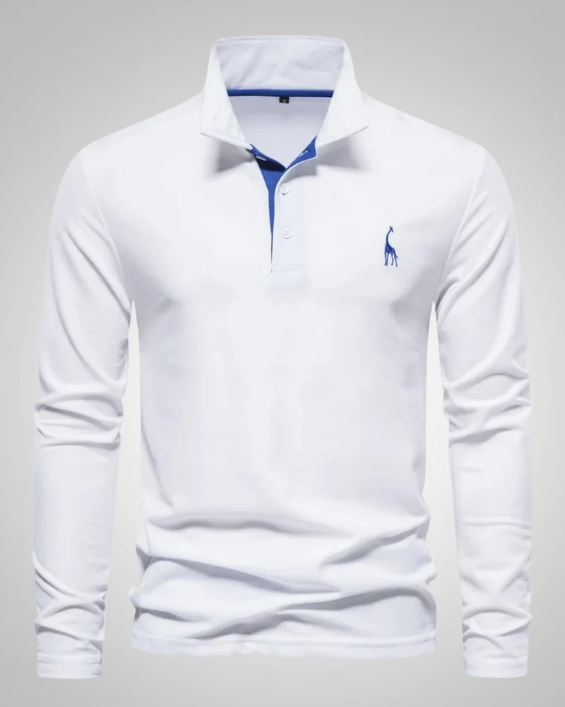 Paul | Herren Legeres Langen Ärmeln Poloshirt