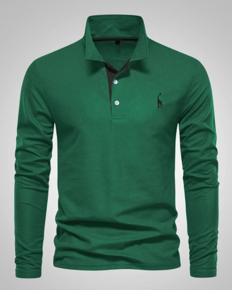 Paul | Herren Legeres Langen Ärmeln Poloshirt