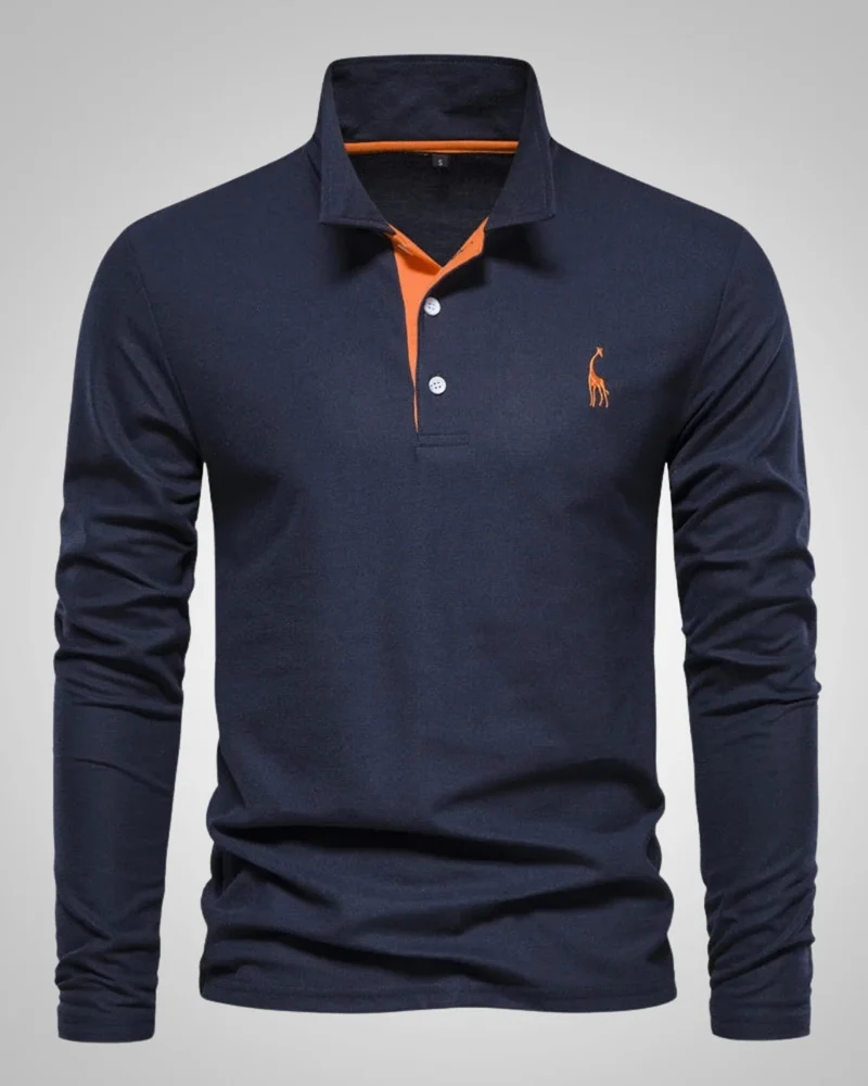 Paul | Herren Legeres Langen Ärmeln Poloshirt