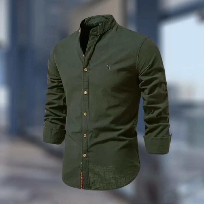 Florian | Herren Casual Stehkragenhemd