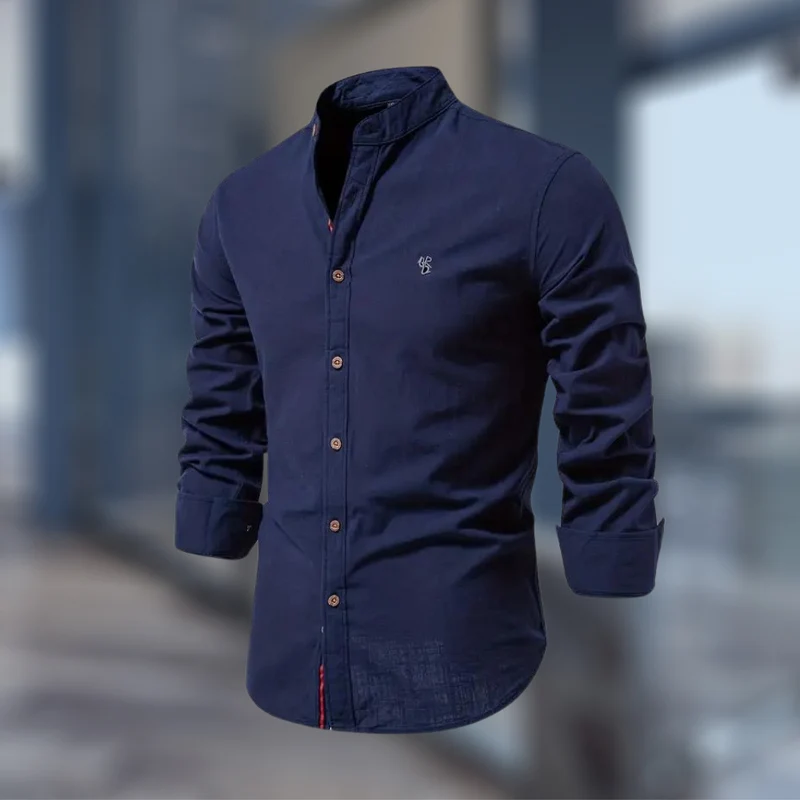 Florian | Herren Casual Stehkragenhemd